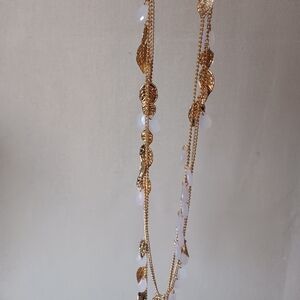 CR Gold Leaf Necklace